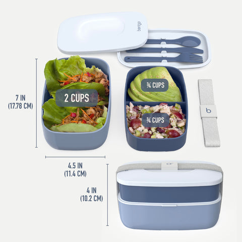 Bentgo Classic dishwasher-safe main containers simplify cleaning after meals.