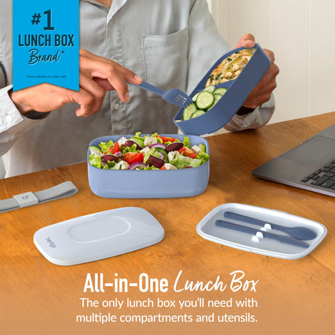Bentgo Classic built-in utensil set included for convenient on-the-go meals.