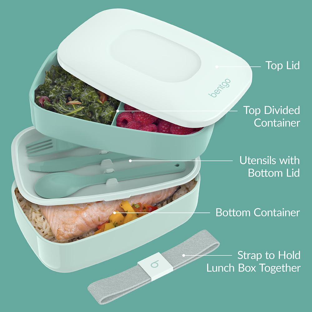 Bentgo Classic sealing strap ensures meals stay secure in transit.