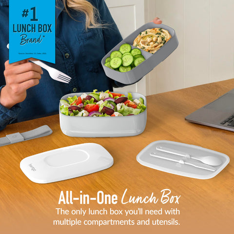 Bentgo Classic stackable design ideal for compact storage at home, work, or travel