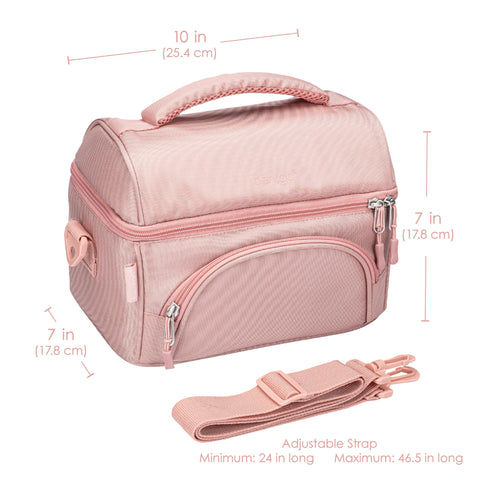 Bentgo Deluxe Lunch Bag blush color adds a stylish daily-smart look