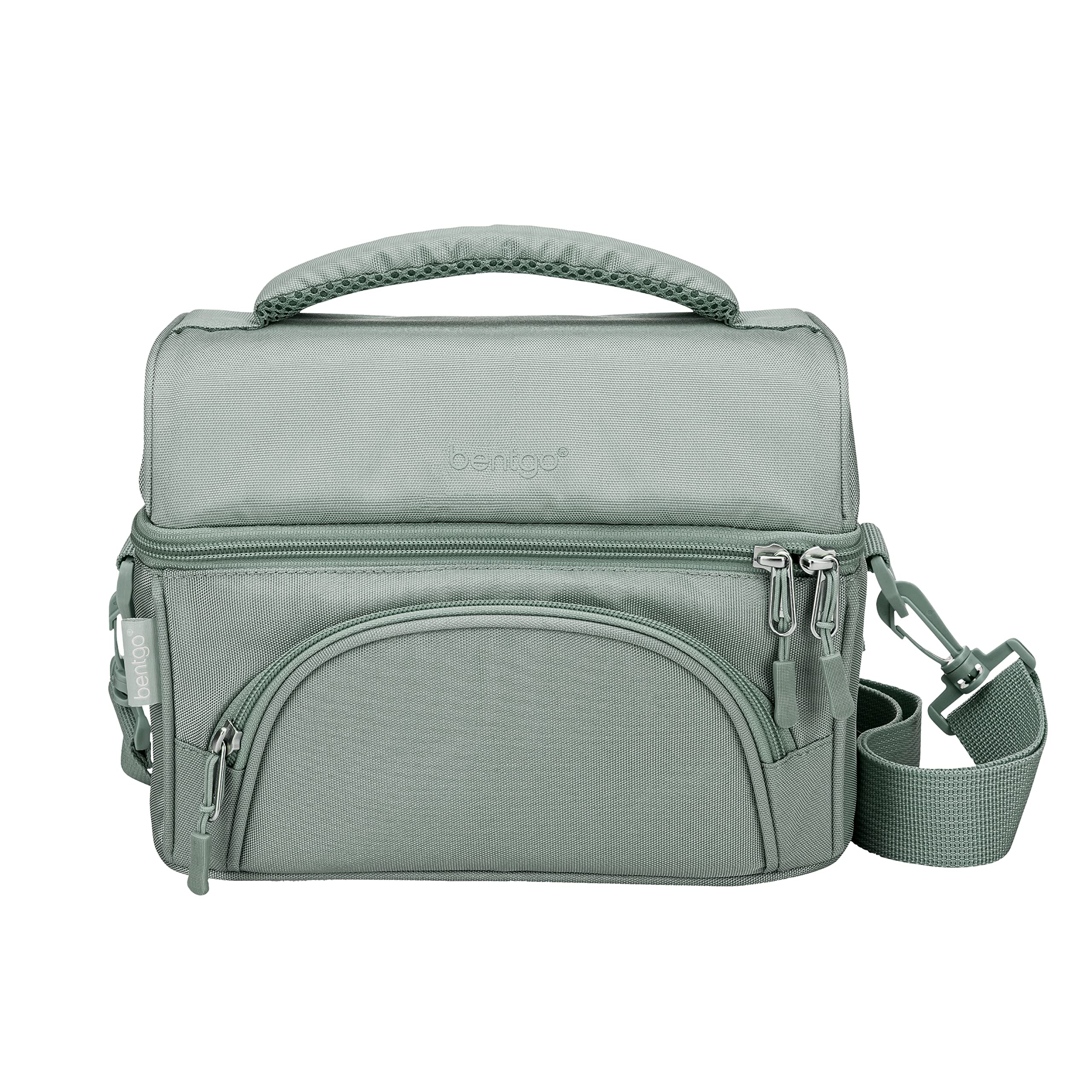 Bentgo Deluxe lunch bag closed, showcasing durable exterior and compact form for on-the-go meals