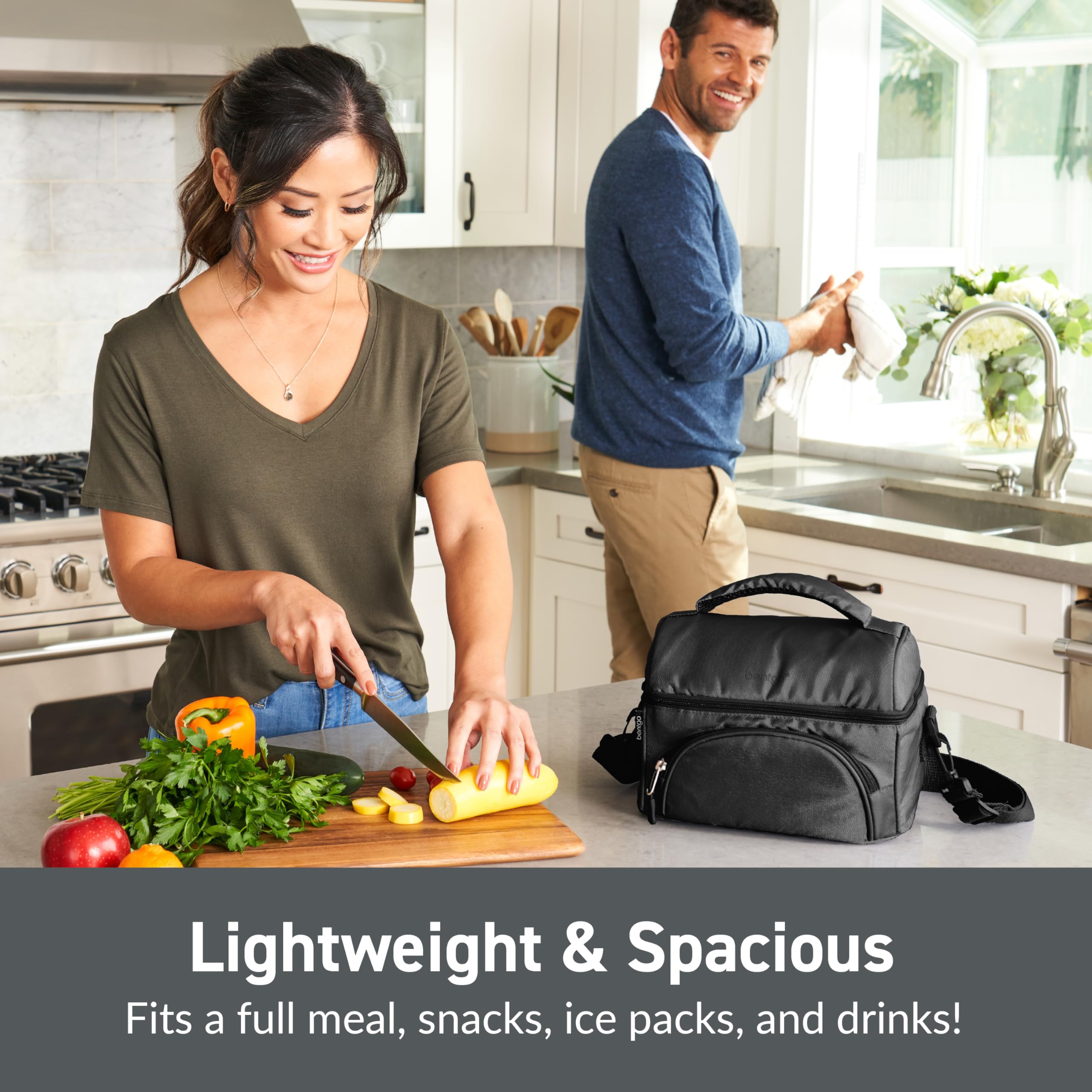 Bentgo Deluxe Lunch Bag high-quality insulation keeps meals at the right temp.