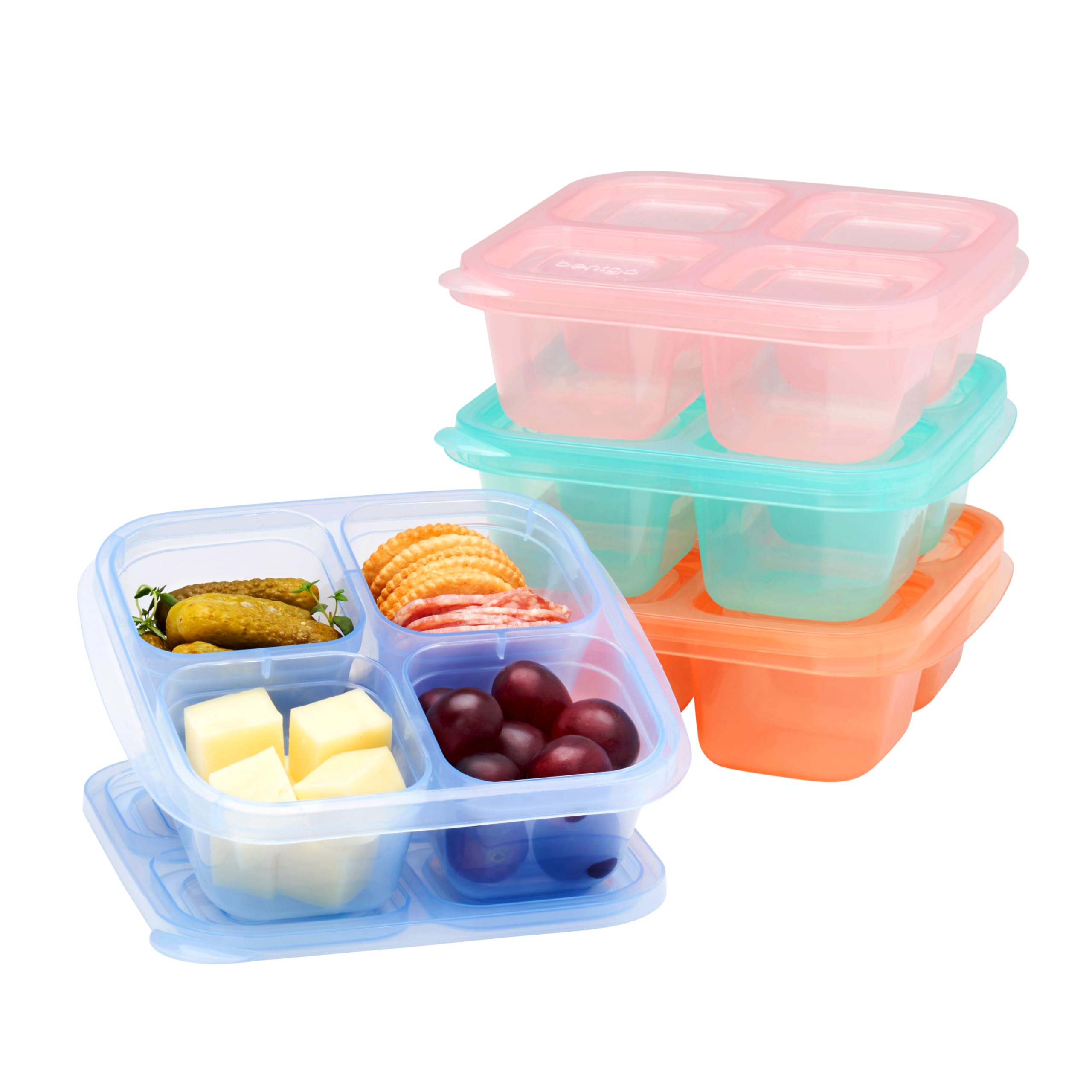 Bentgo Easyboxes 4-compartment snack tray for organized meals on the go.
