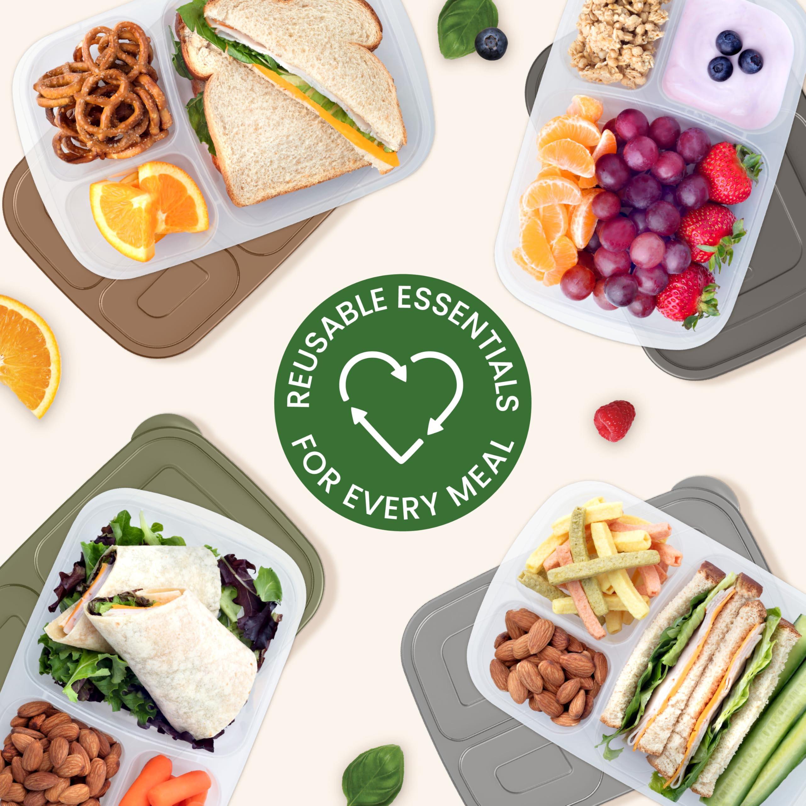 Bentgo Easyboxes BPA-free plastic supports durable reusable use.