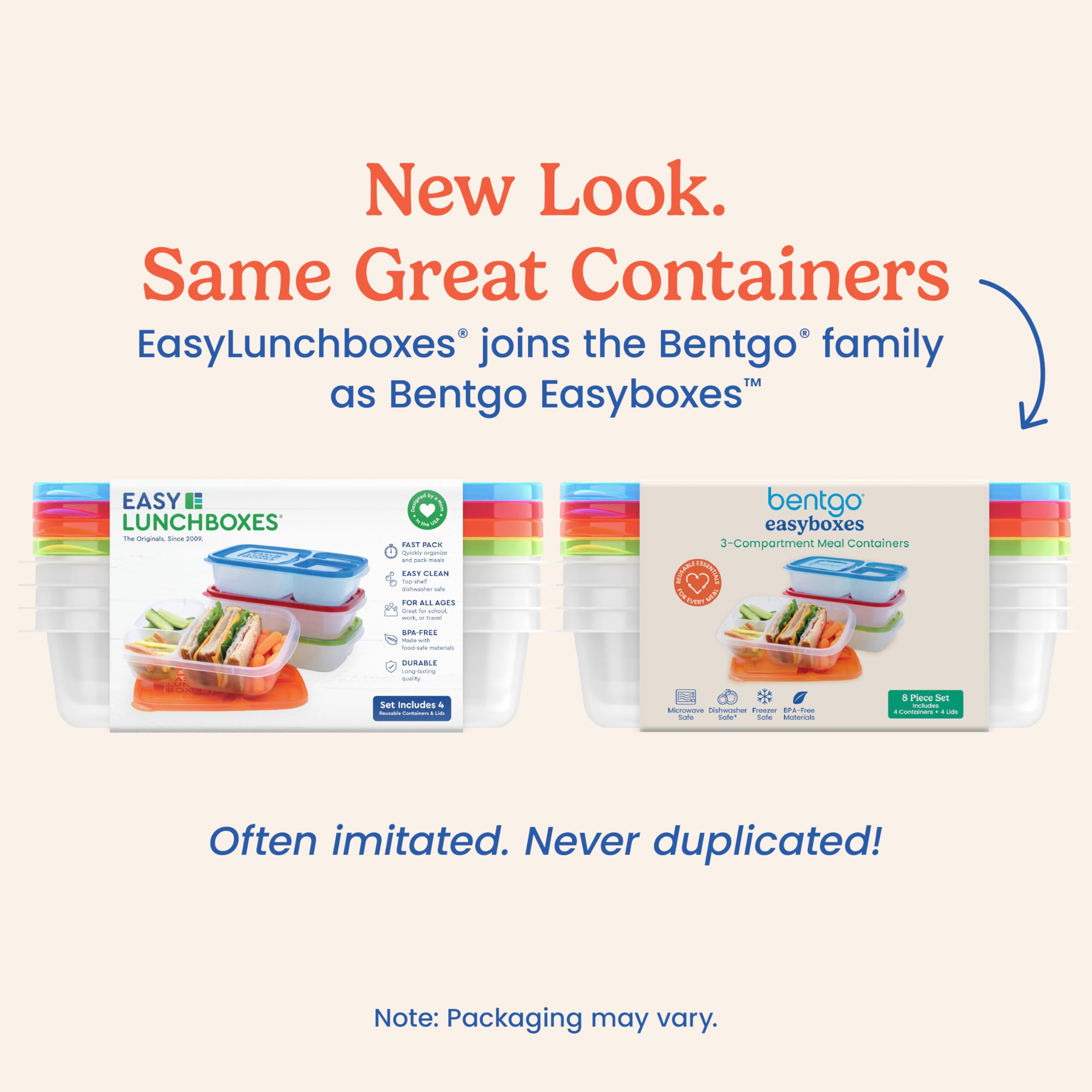 Bentgo Easyboxes BPA-free materials ensure safe reusable containers
