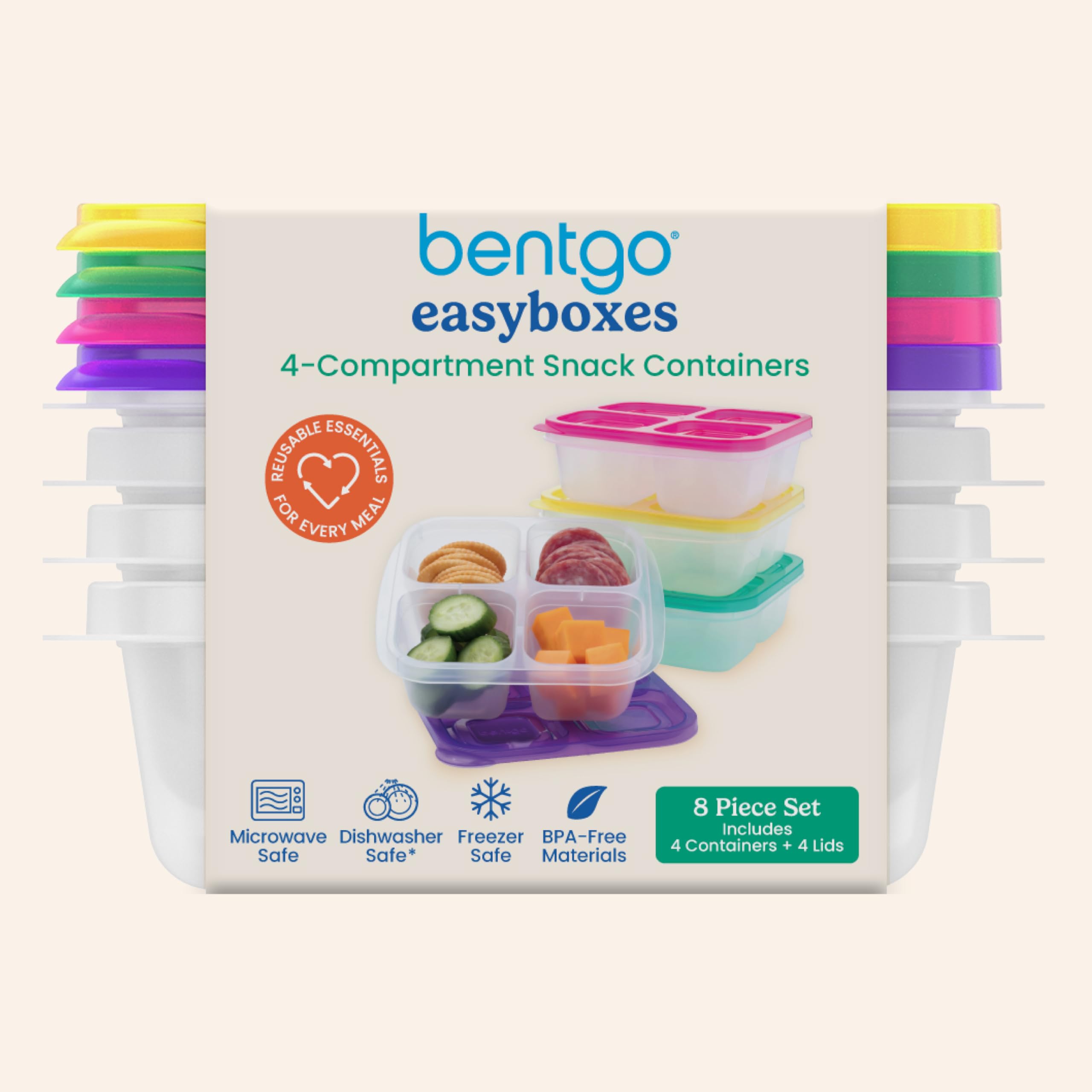 Bentgo Easyboxes bright colorways add fun to daily lunch routines.