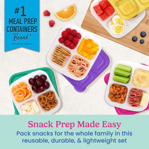 Bentgo Easyboxes custom-fit lids sealing freshness for on-the-go meals.
