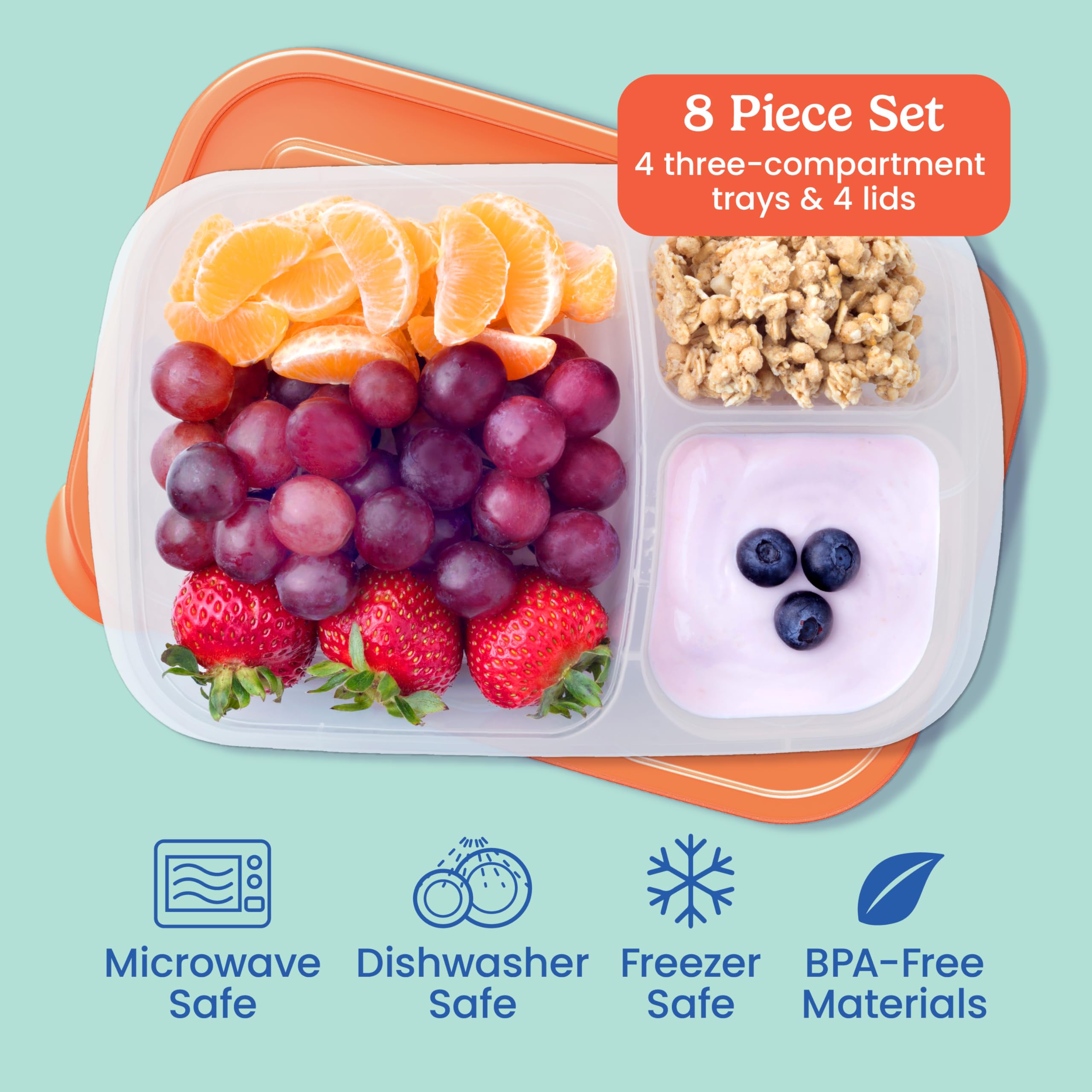 Bentgo Easyboxes are dishwasher safe and microwave safe for easy cleanup