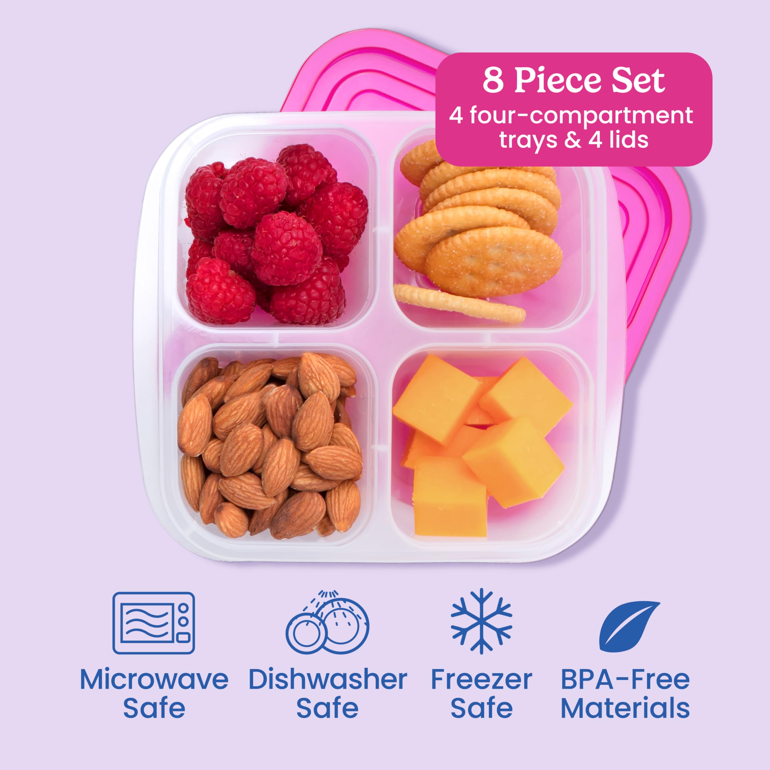 Bentgo Easyboxes dishwasher-safe containers simplify cleaning after lunches.