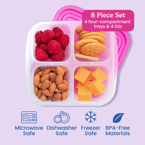 Bentgo Easyboxes dishwasher-safe containers simplify cleaning after lunches.