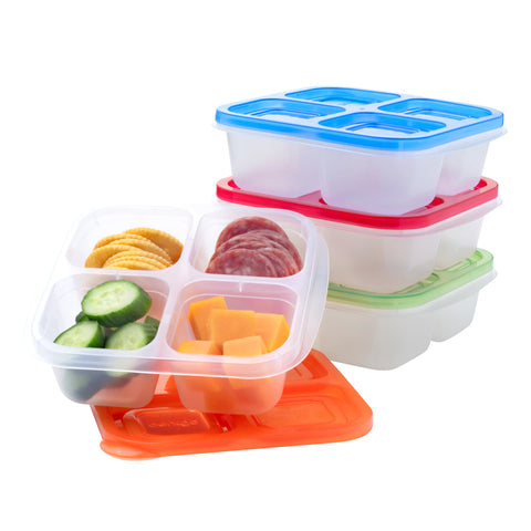 Bentgo Easyboxes four-compartment trays shown for varied portioning on the go.
