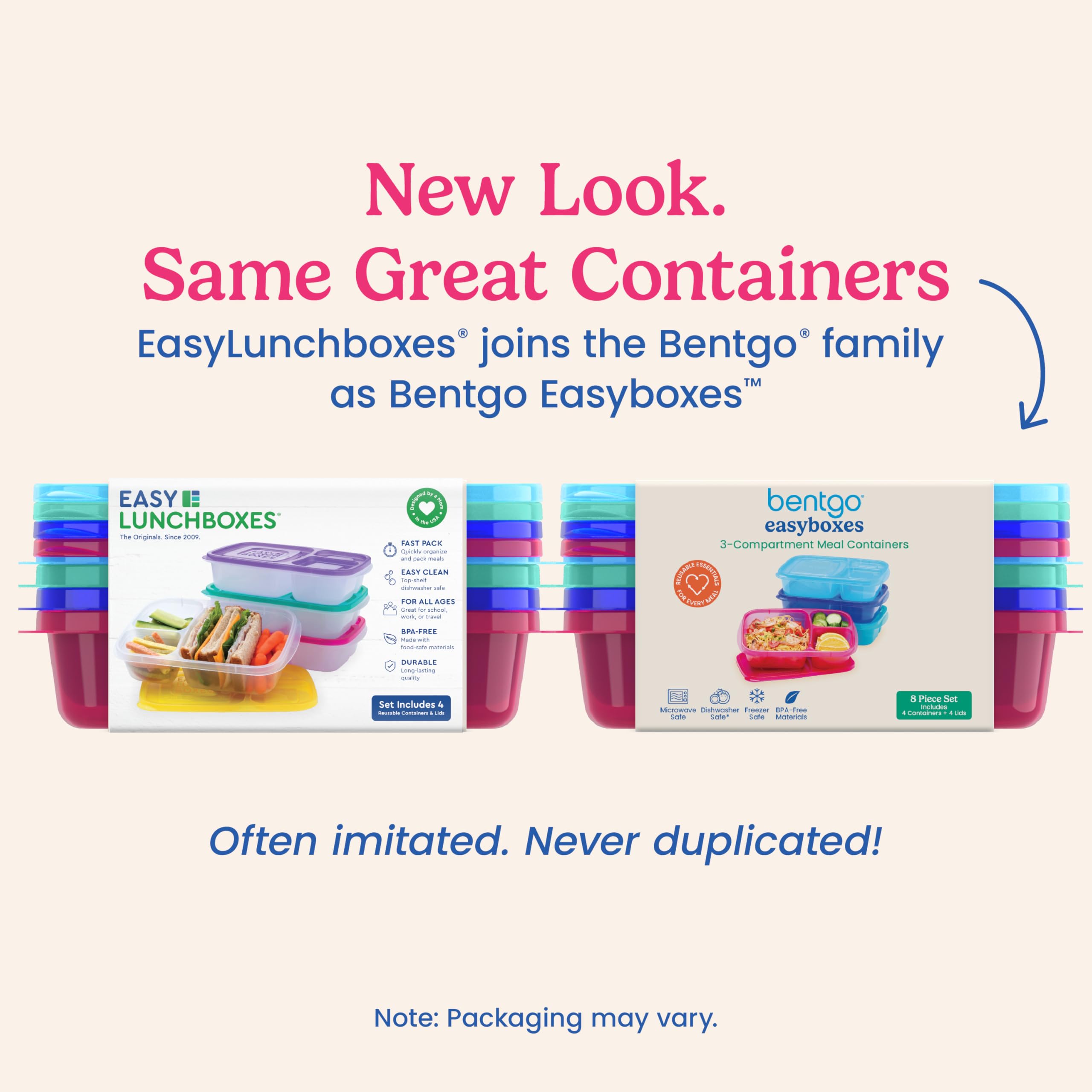 Bentgo Easyboxes freezer safe for meal prepping and longer freshness