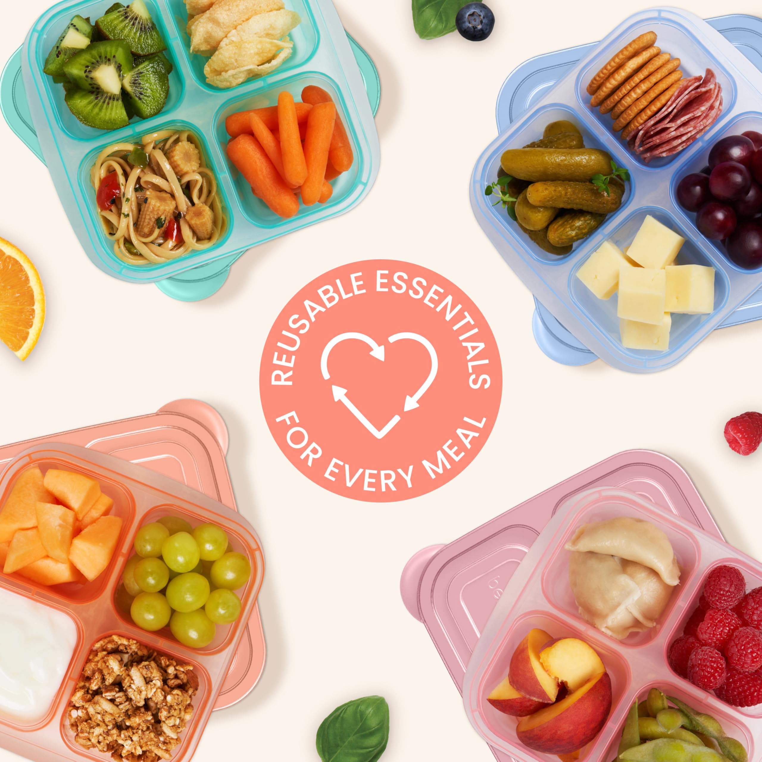 Bentgo Easyboxes kid-friendly lid tabs aid easy lunch packing.