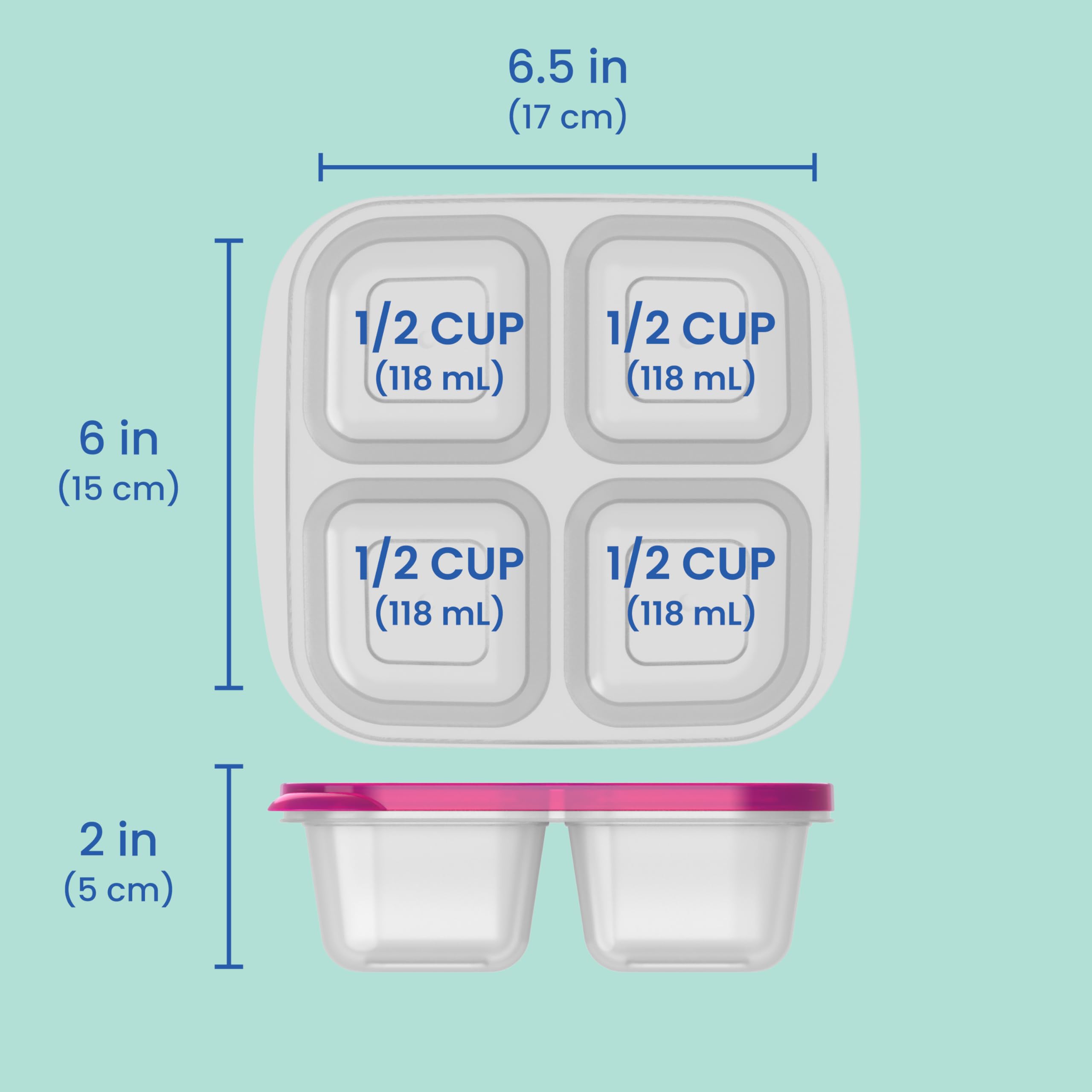 Bentgo Easyboxes suitable for picky eaters with easy-open tab lids.