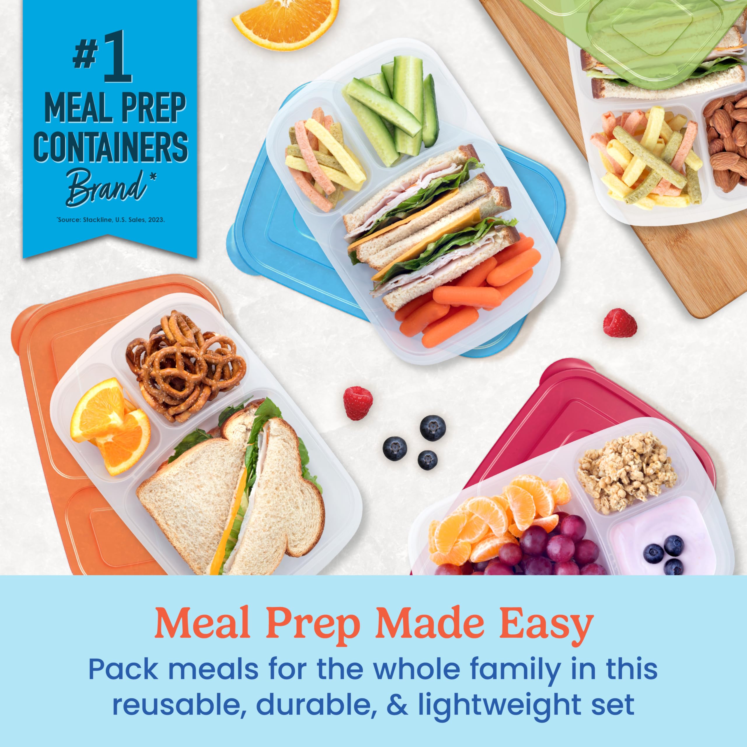 Bentgo Easyboxes lids seal in freshness for mess-free lunches