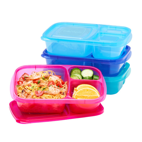 Bentgo Easyboxes original stackable lunch boxes demonstrate compact storage for meals