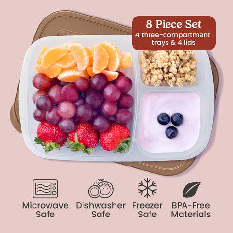 Bentgo Easyboxes stackable design saves pantry space between uses.