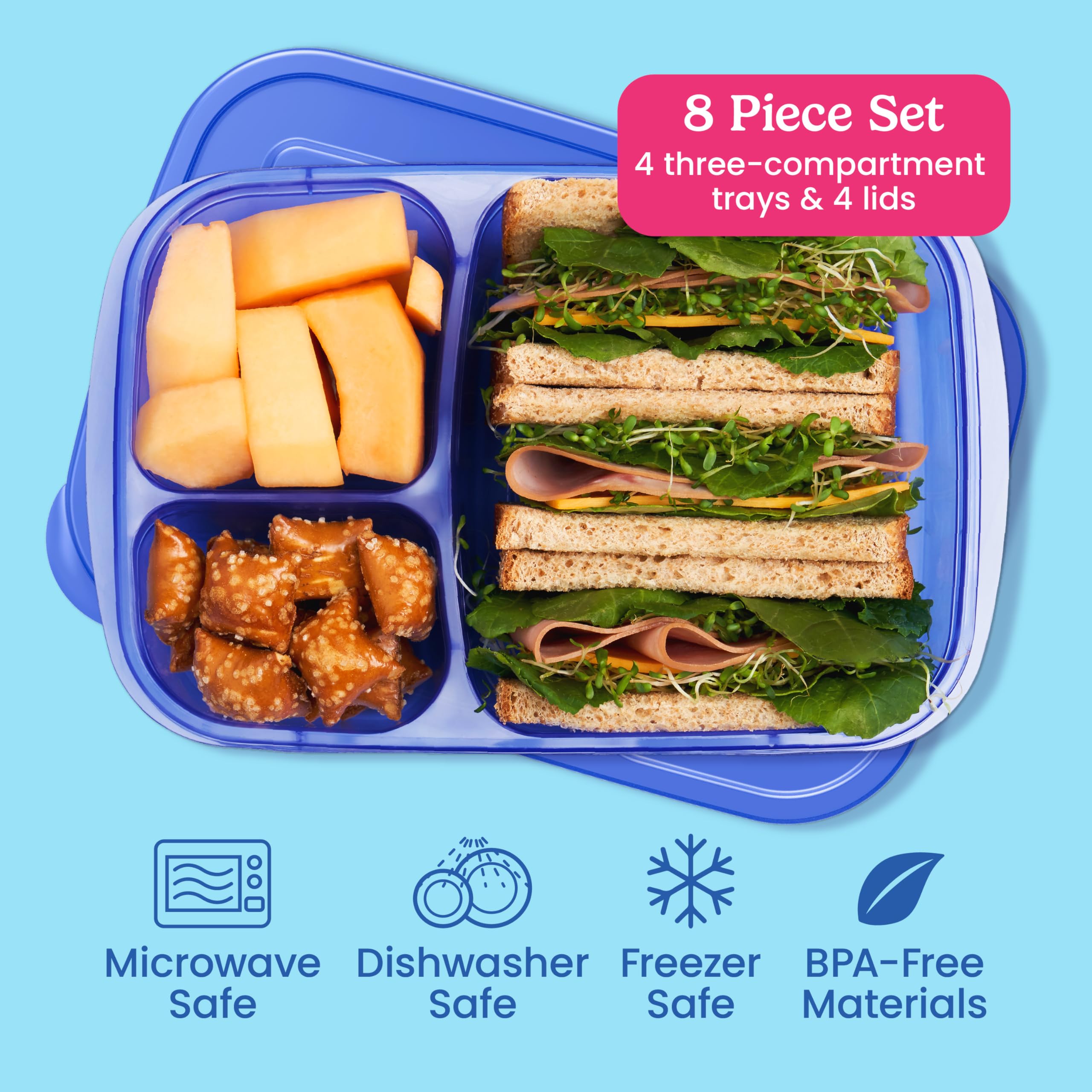 Bentgo Easyboxes tabbed lids keep food fresh and easy for kids