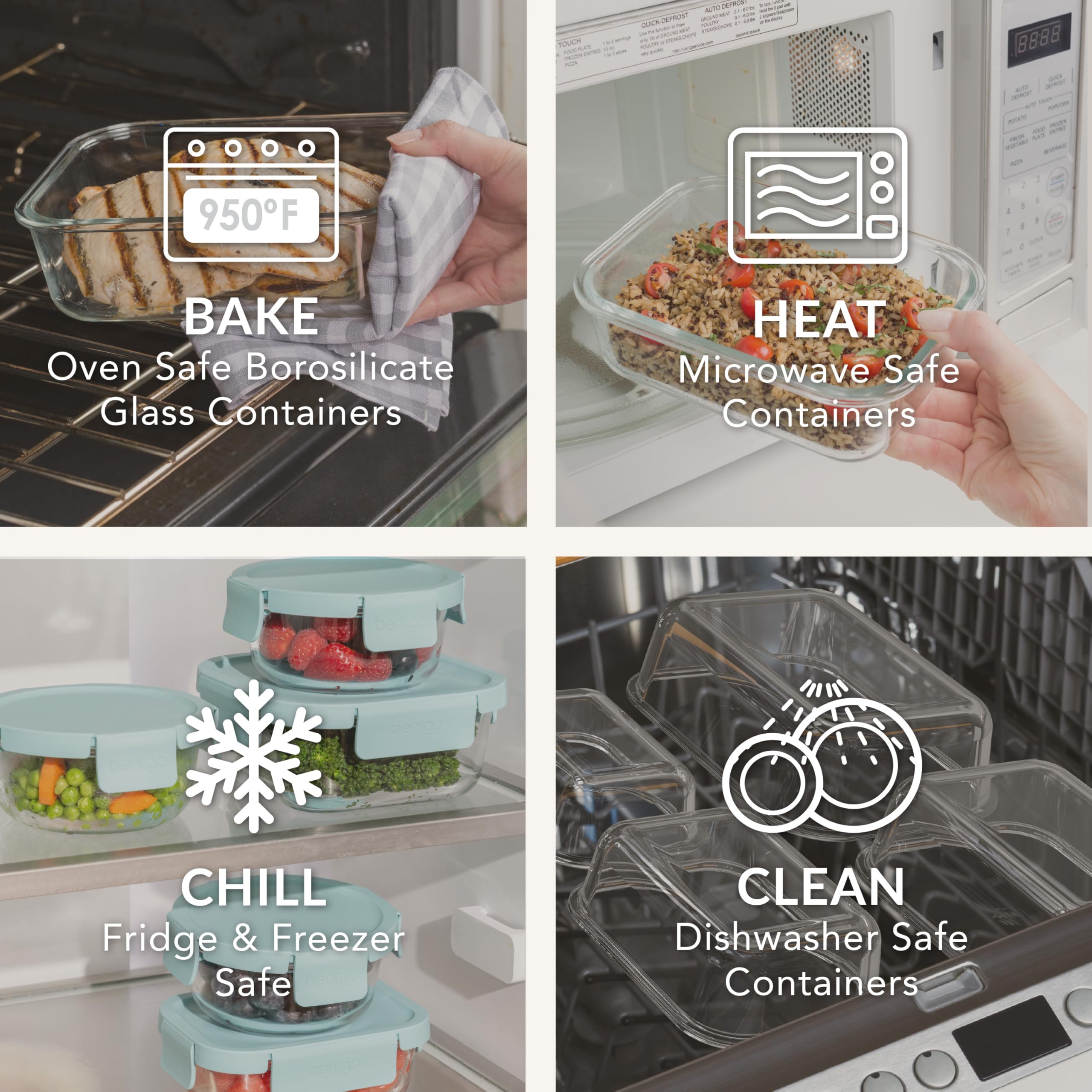 Bentgo four-piece set nests to save space.