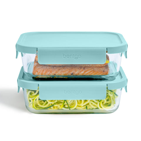 Bentgo Glass leak-proof rectangle container for leftovers and meal prep.