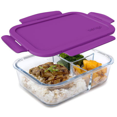 Bentgo Glass lunch container with airtight lid for leak-proof storage