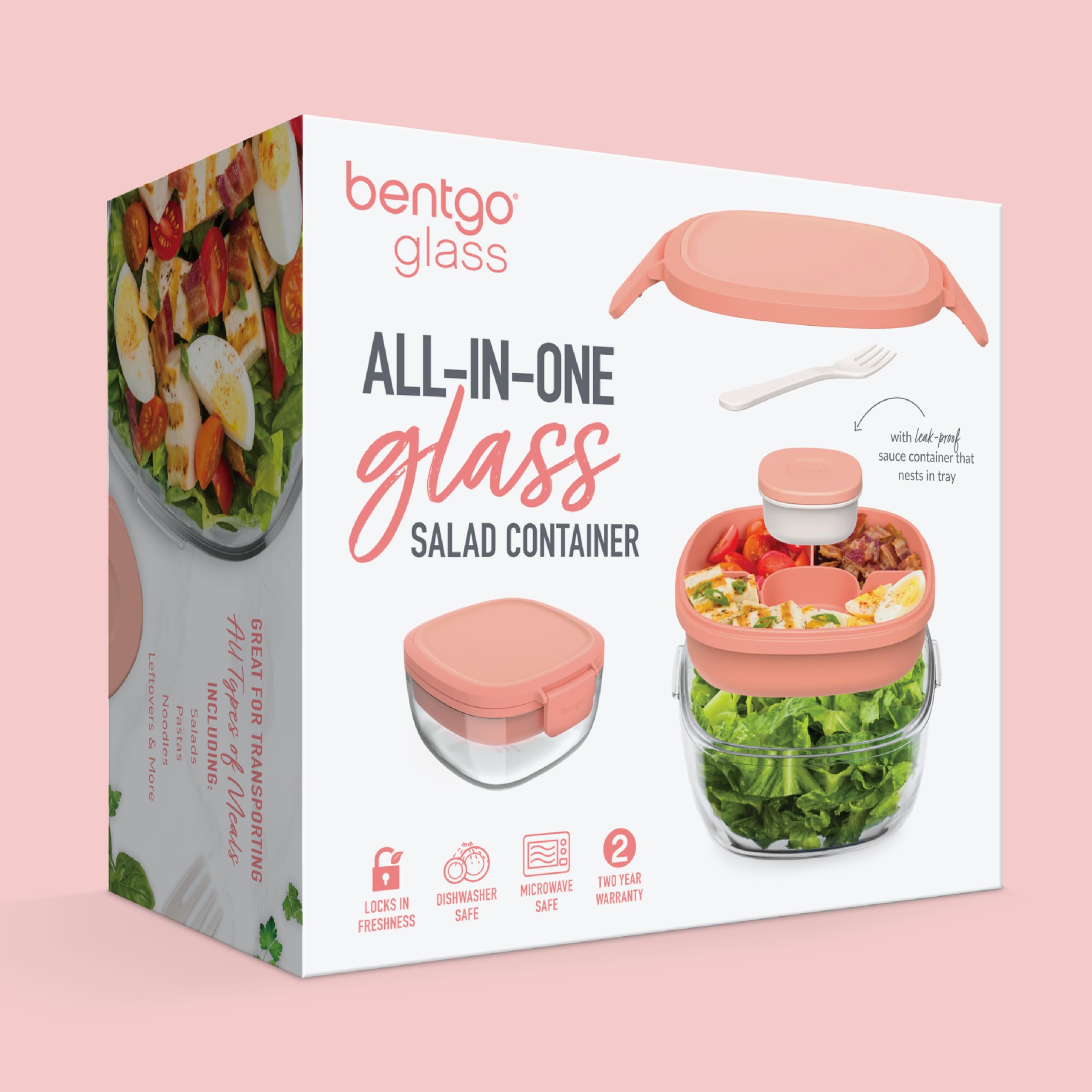 Bentgo Glass is microwave, oven, and freezer safe for flexible meal prep