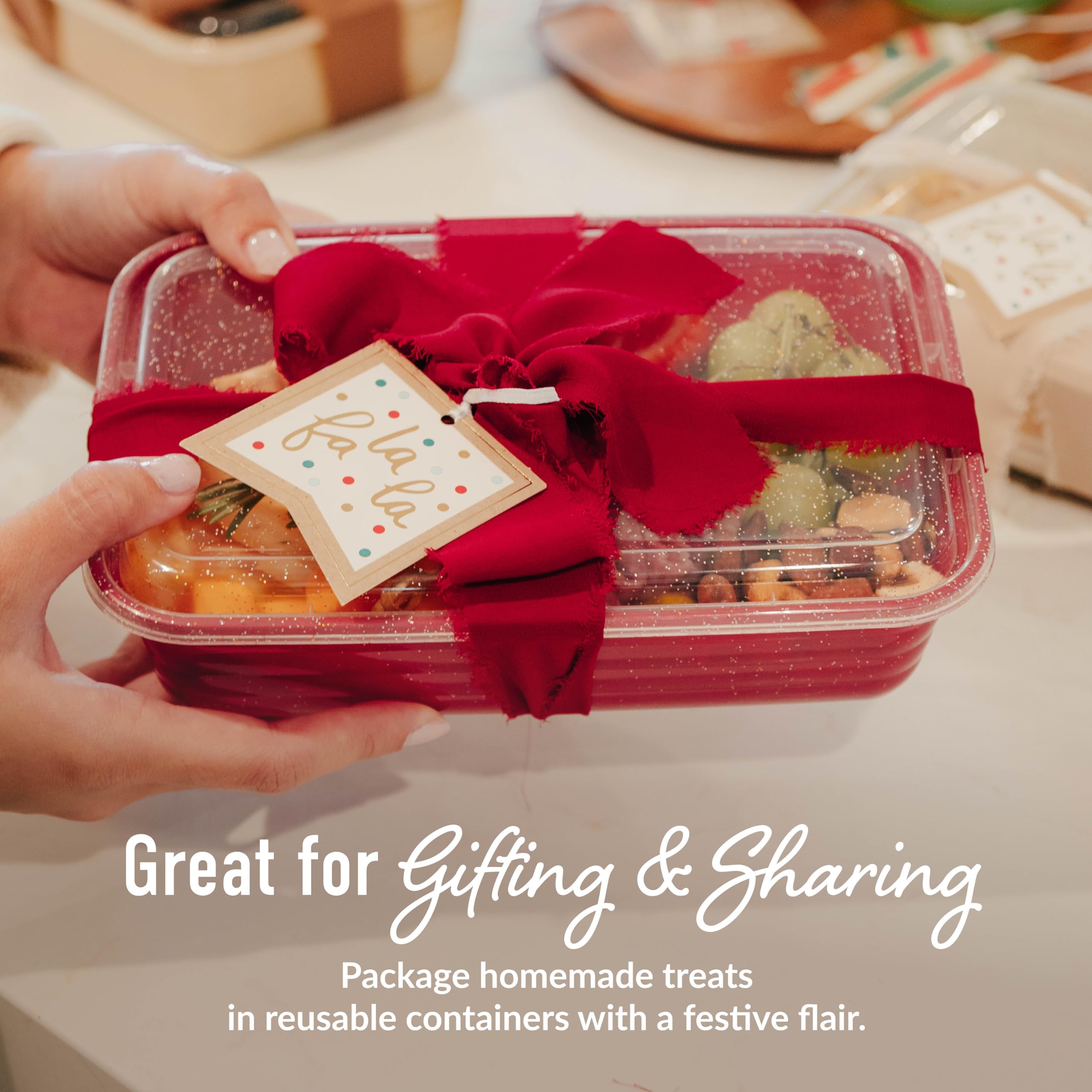 Bentgo Golden Lights lids shine beside your cookies and sides