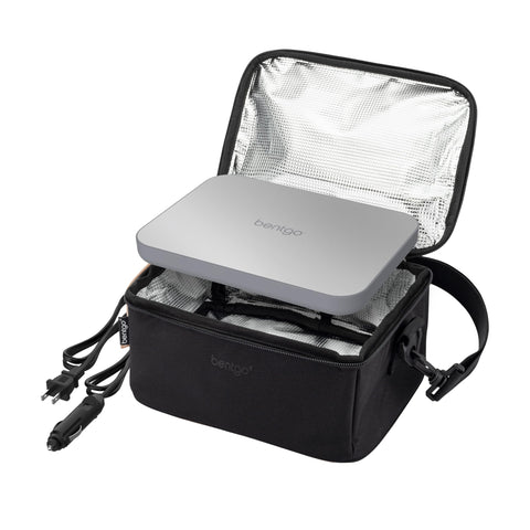 Bentgo Heat electric lunch bag with warming plate heats meals on the go.