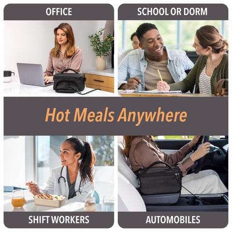 Bentgo Heat insulated 6mm foam design keeps meals warm or cold.