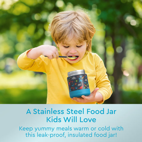 Bentgo Kids double insulated jar keeps meals warm or cool for hours