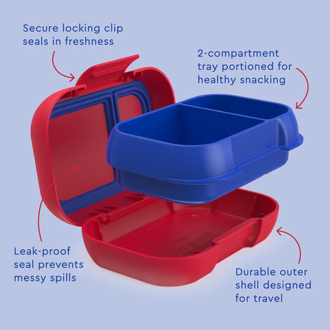 Bentgo Kids Snack BPA-free material safe for daily use.