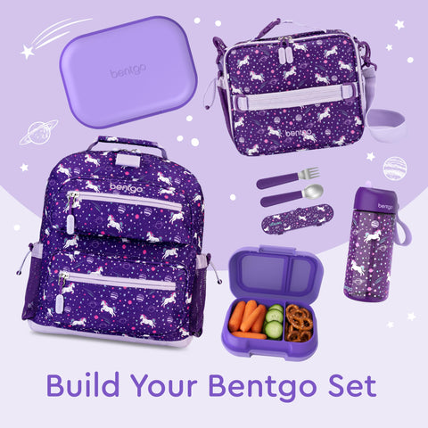 Bentgo Kids Snack compact design fits backpacks for school and activities.