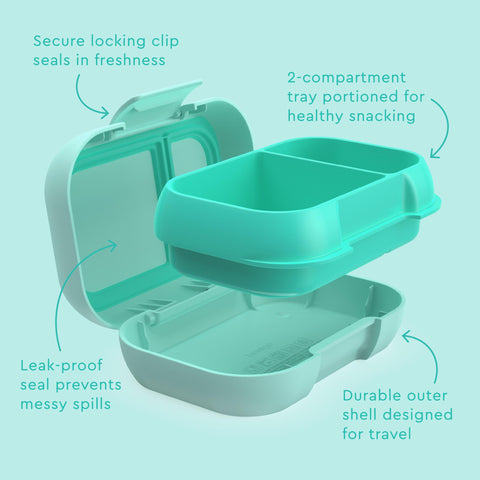 Bentgo Kids Snack dishwasher-safe label indicates easy cleaning after school.