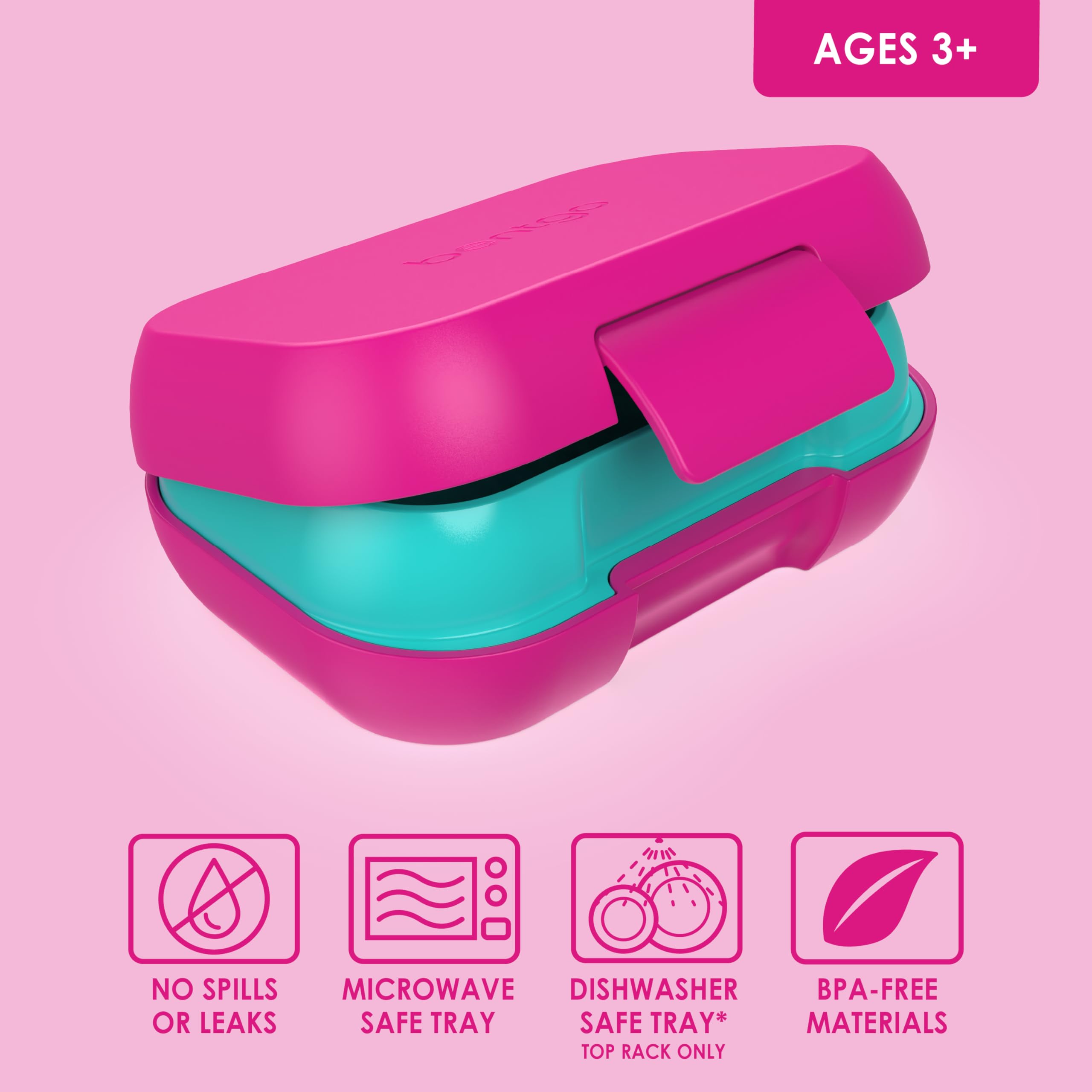 Bentgo Kids Snack easy-open latch for little hands.