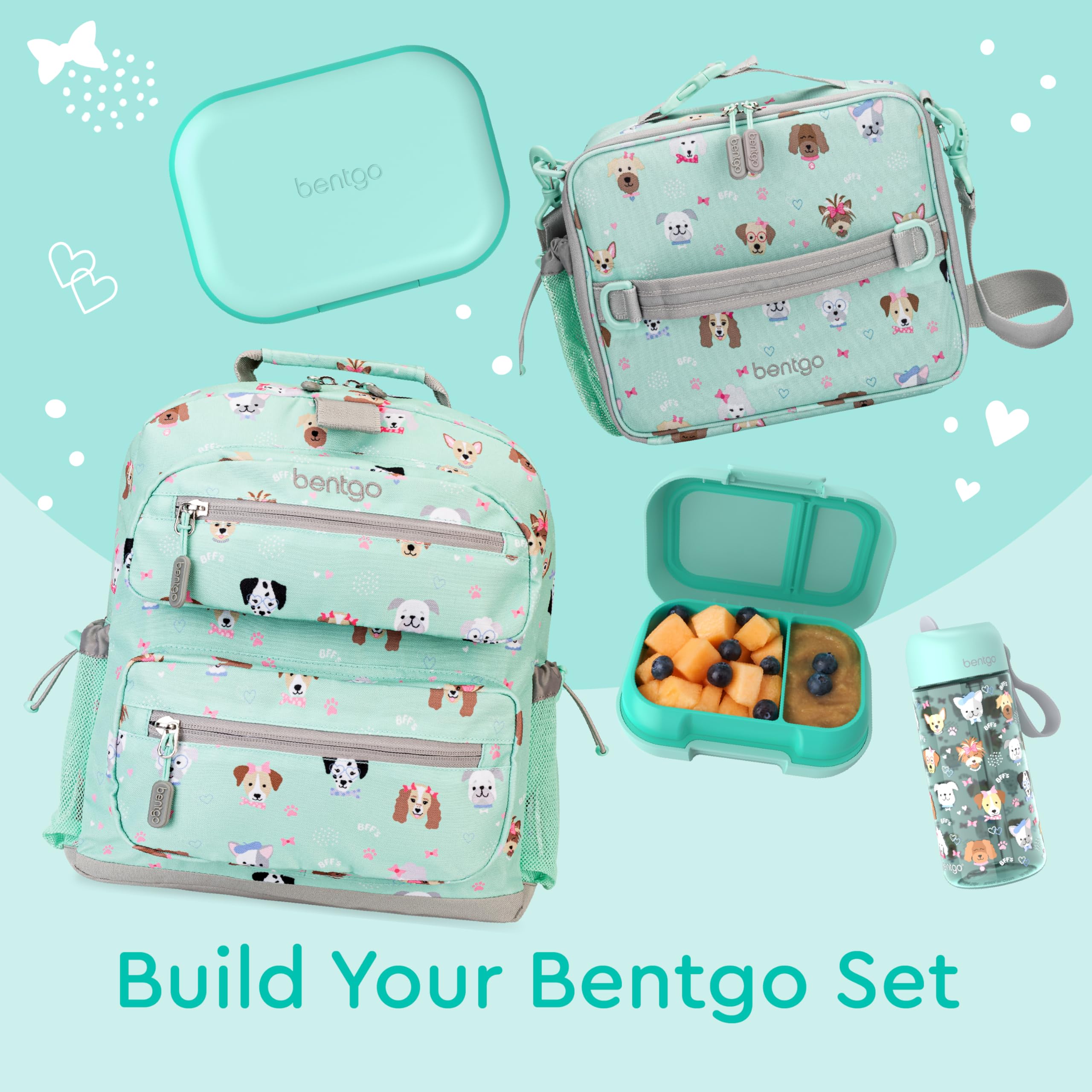 Bentgo Kids Snack portion 1 cup and ½ cup illustrate balanced snack options at home.