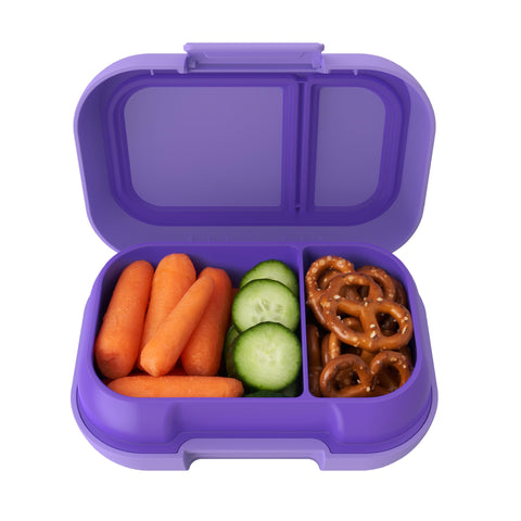Bentgo Kids Snack two-compartments closeup shows organized portions for snacks.