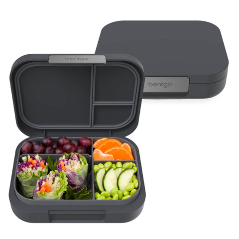 Bentgo Modern lunch box with open lid and adjustable compartments for easy meal prep.
