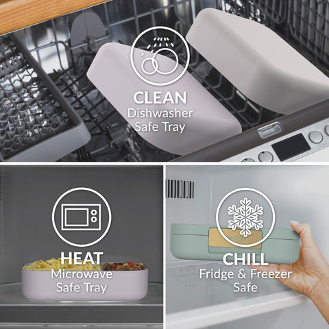 Bentgo Modern mint green dividers illustrate customizable portions for versatility