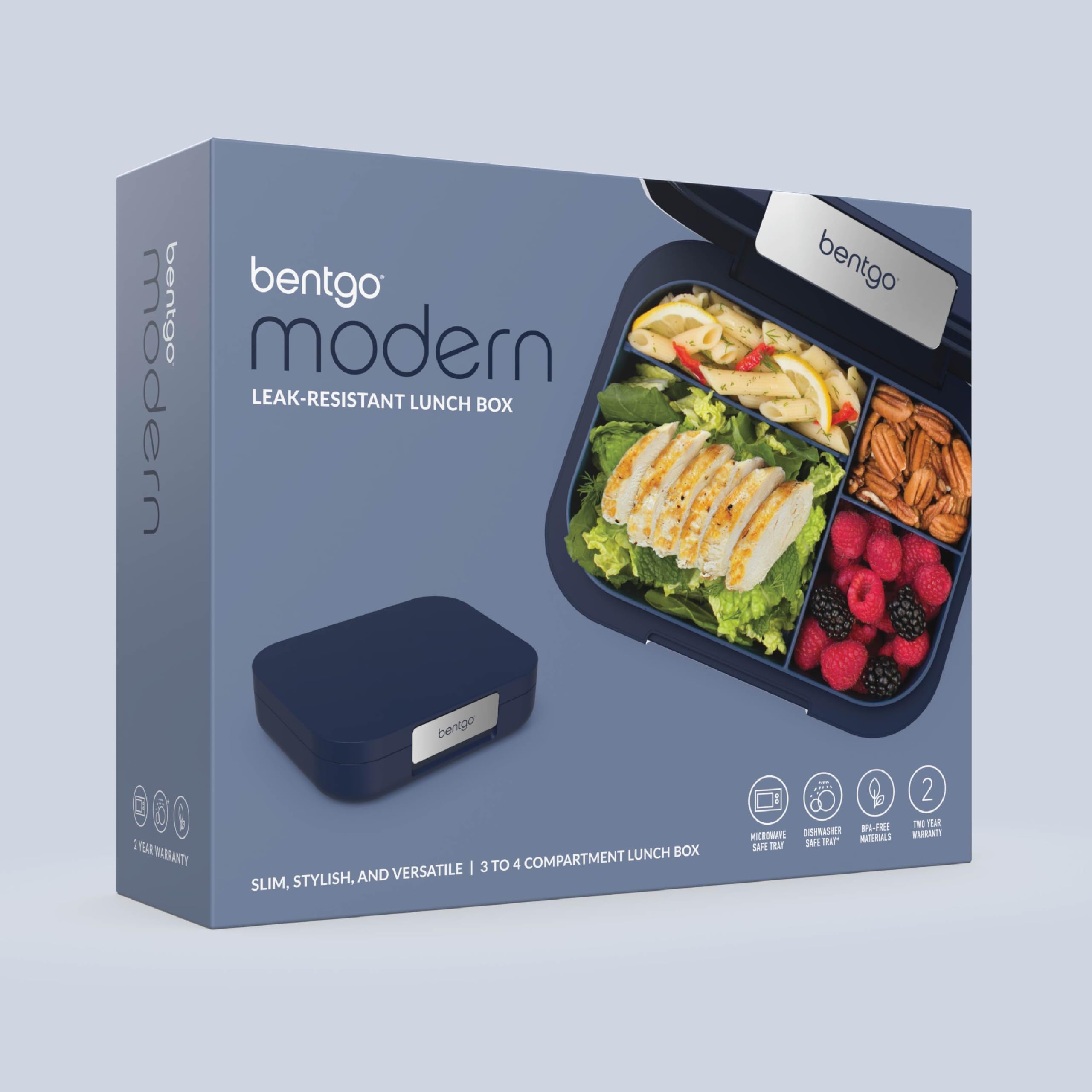 Bentgo Modern warranty card and care guidance included with the lunch box