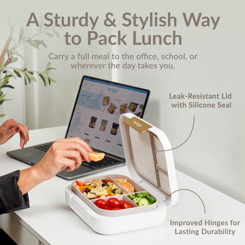 Bentgo Modern removable divider enables flexible 3- or 4-compartment layouts