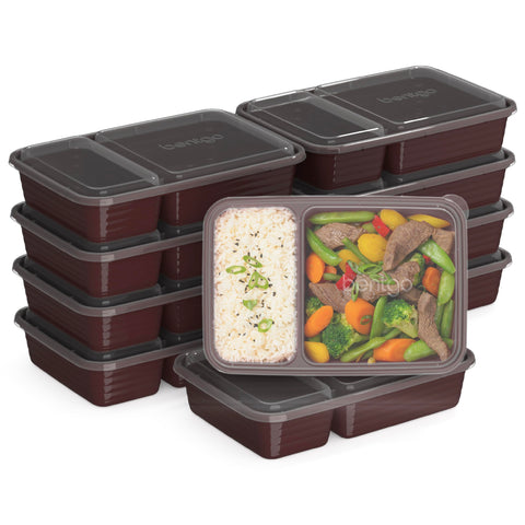 Bentgo Prep 20-piece two-compartment trays for organized meals on the go