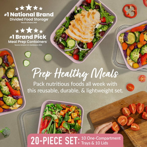 Bentgo Prep 4-cup tray for easy portion control during meal prep.