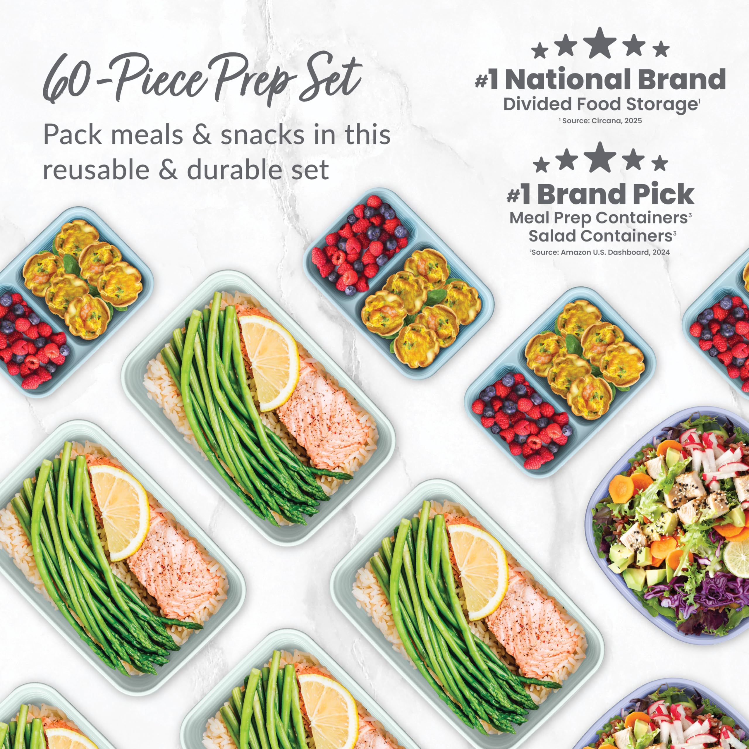 Bentgo Prep bowls ideal for versatile meal prep at home or work