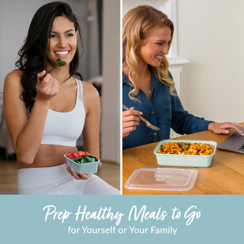 Bentgo Prep snack trays with two compartments for dips and bites