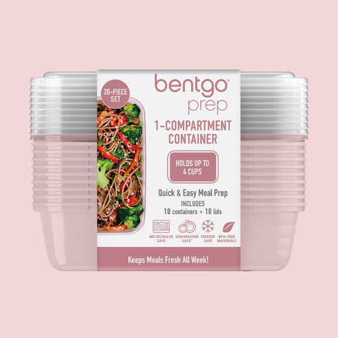Bentgo Prep blush pink set adds a stylish touch to meal prep.