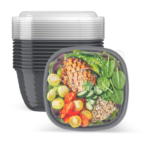 Bentgo Prep bowls collection showing ten matching bowls for organized weekly meal prep.