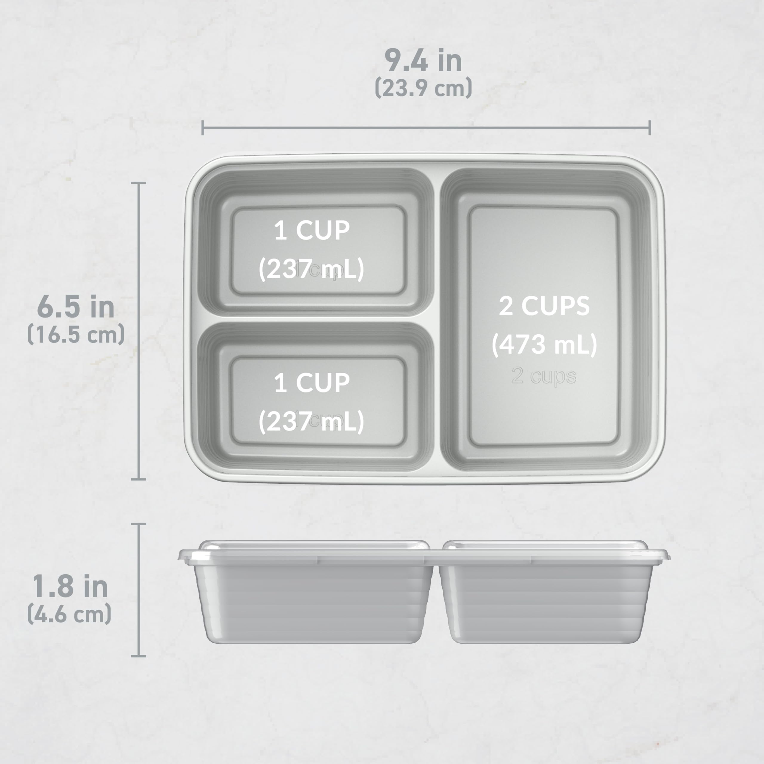 Bentgo Prep freezer-safe containers for batch freezing of meals.