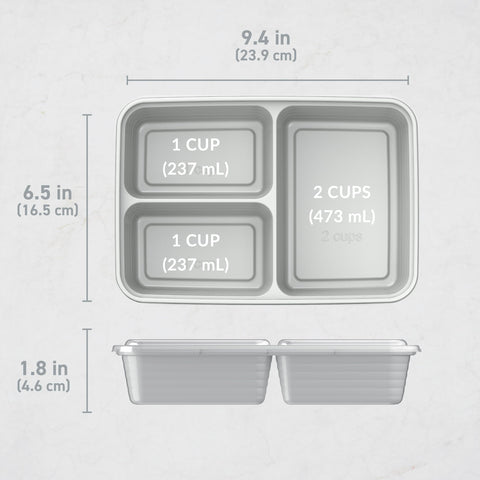 Bentgo Prep freezer-safe containers for batch freezing of meals.