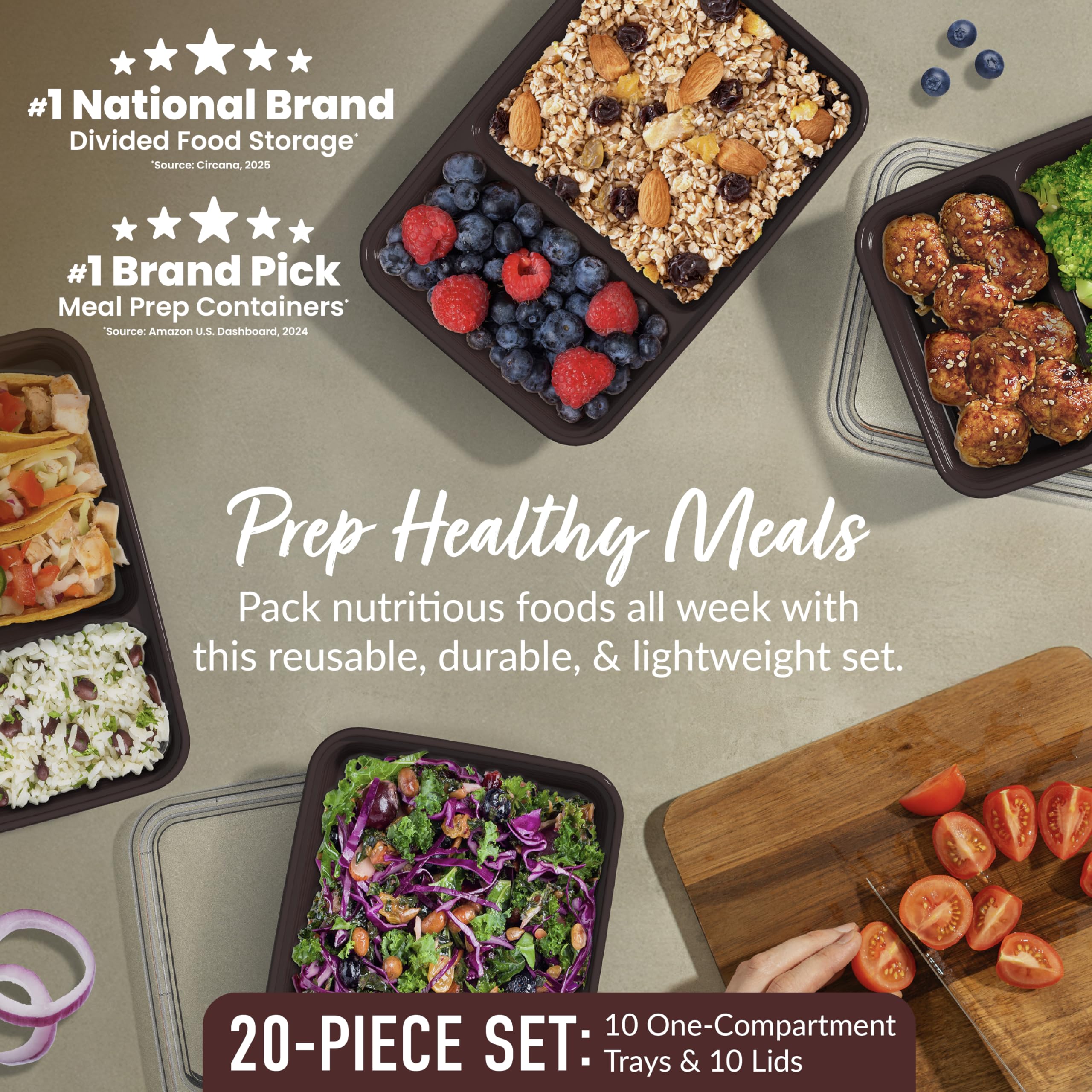 Bentgo Prep custom-fit lids sealing freshness and stackability